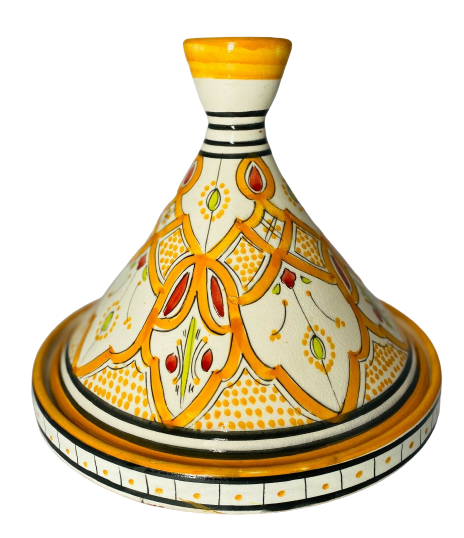 GGE “TAJINE ROMI ORANGE” Decor Cookware Dome Lid Moroccan Terracotta 9 5/8”