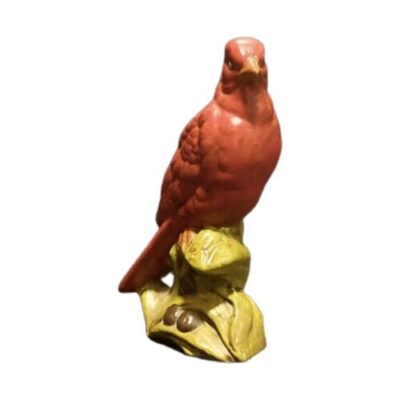 Red bird statue