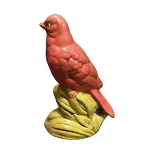 Red bird statue